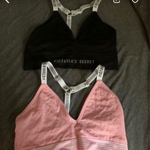 Two sports bras from pink